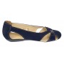 Balerini dama casual din piele naturala bleumarin inchis - ZENALBL